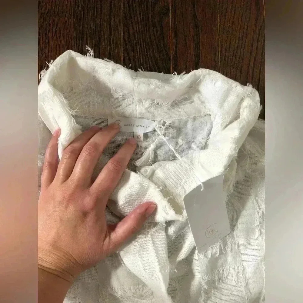 Corey Lynn Calter Women’s XS White Milly Cowl Neck Deep Pocket Midi Dress - NWT! - Picture 6 of 14